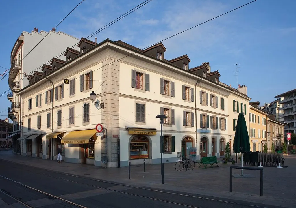 Carouge et ses lignes de tram, où se trouve notre centre vestibulaire